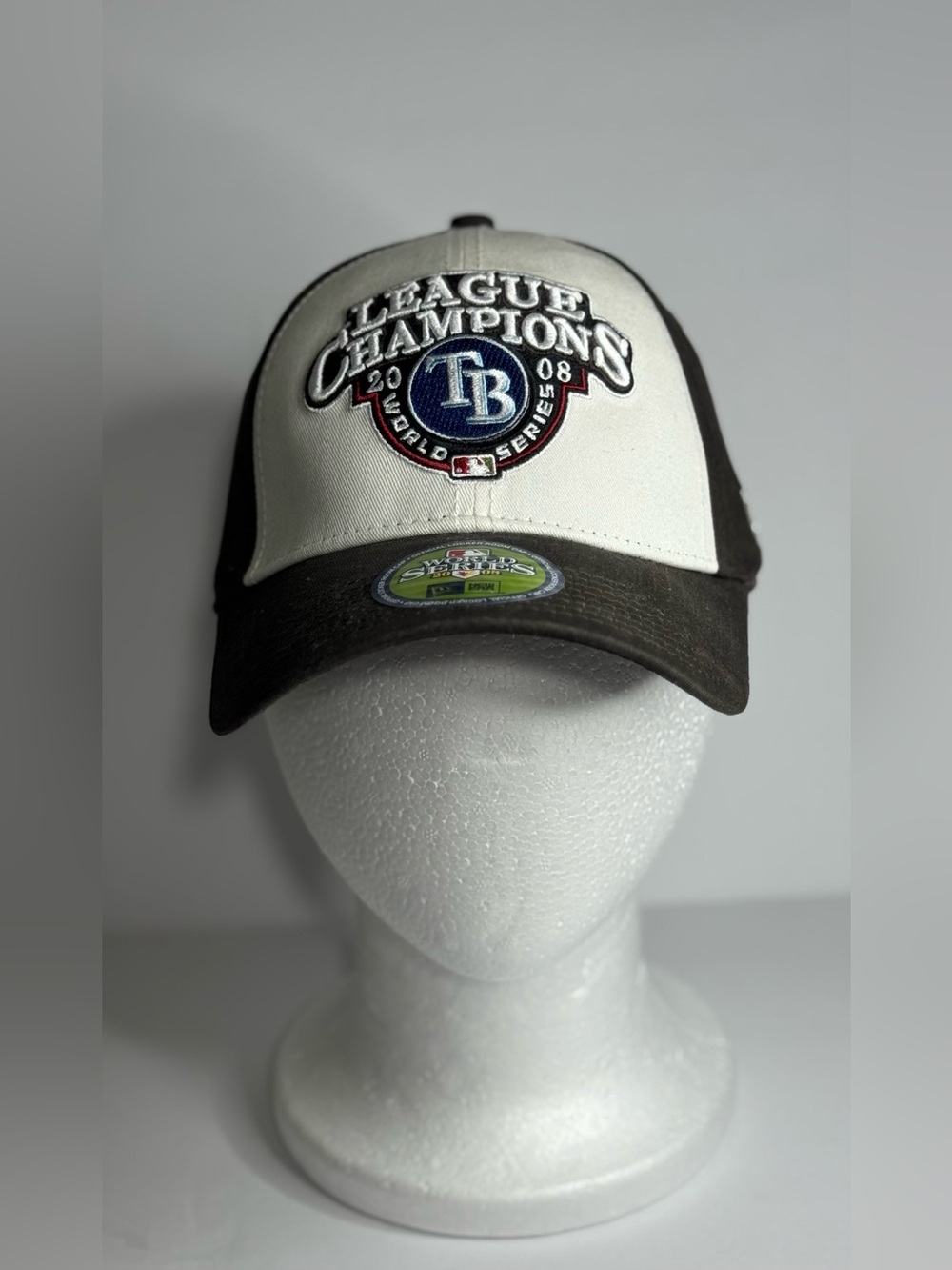 New Era Tampa Bay Rays 2008 American League Champions World Series Hat OSFM